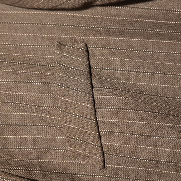 Vintage old schoolSmart set pinstripe men style woman's gray jacket Tall size 13 - Picture 5 of 10